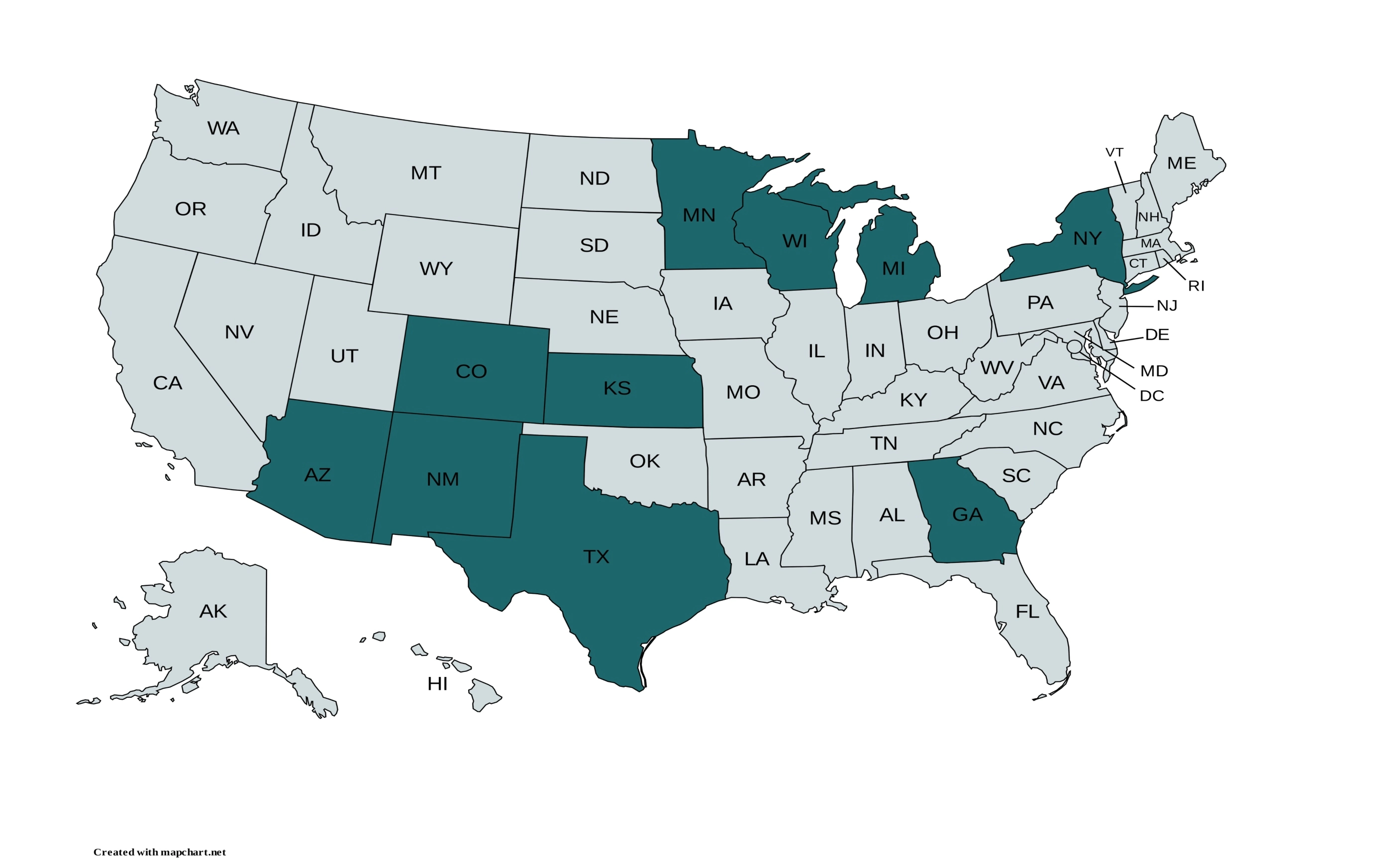 Specialists map